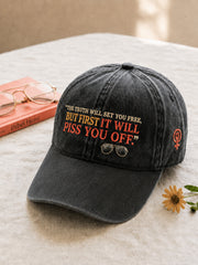 Unisex Feminist Quote The Truth Will Set You Free But First It Will Piss You Off Print Hat