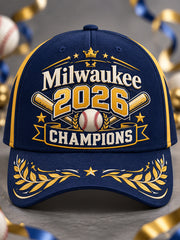Unisex 2026 Baseball Champions Celebration Collection Gift For Baseball Fans Hat
