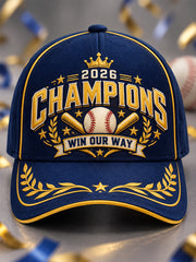 Unisex 2026 Baseball Champions Celebration Collection Gift For Baseball Fans Hat