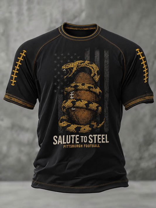 Men's Salute To Steel Short Sleeves T-shirt