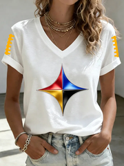 Women's Pittsburgh Football Short-sleeved T-shirt