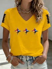 Women's Pittsburgh Football Short-sleeved T-shirt