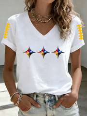 Women's Pittsburgh Football Short-sleeved T-shirt