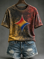 Women's Pittsburgh Football Short-sleeved T-shirt