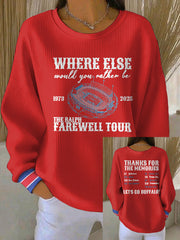 Women's Buffalo Football Lover Printed Sweatshirt