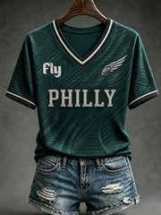 Women's Philly Football Short-sleeved T-shirt
