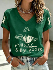 Women's Philly Football short-sleeved T-shirt