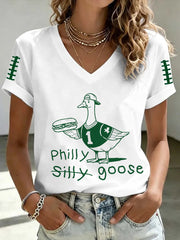 Women's Philly Football short-sleeved T-shirt