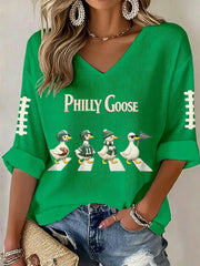 Women's Philly Football Waffle T-shirt