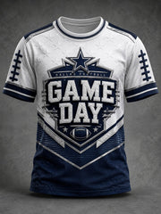 Men's Football Game Day Printed T-shirt