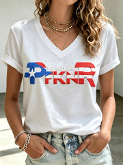 Women's Puerto Rico Printed short-sleeved T-shirt