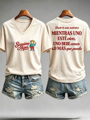 Women's Puerto Rico Printed short-sleeved T-shirt