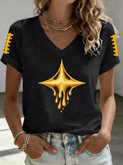 Women's Pittsburgh Football Short-sleeved T-shirt