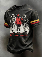 Men's Kansas Football Lover Art Printed T-shirt