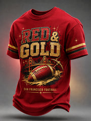 Men's Football Gameday Gift For Football Fans Casual Tee
