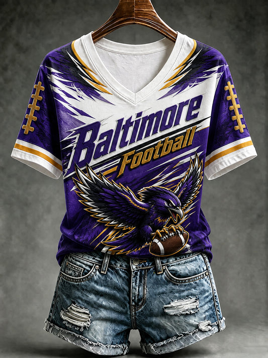 Women's Baltimore Football Fan T-shirt