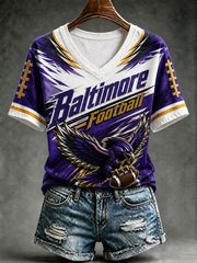 Women's Baltimore Football Fan T-shirt