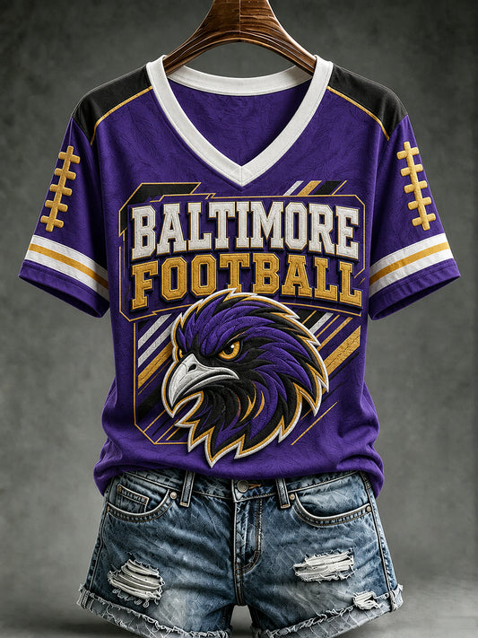 Women's Baltimore Football Fan T-shirt