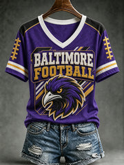 Women's Baltimore Football Fan T-shirt