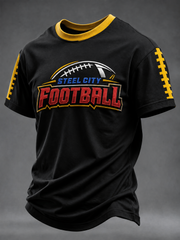 Men's Football Short Sleeves T-shirt