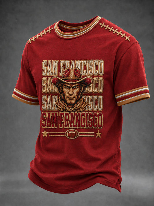 Men's Football Gameday Gift For Football Fans Short Sleeve T-shirt
