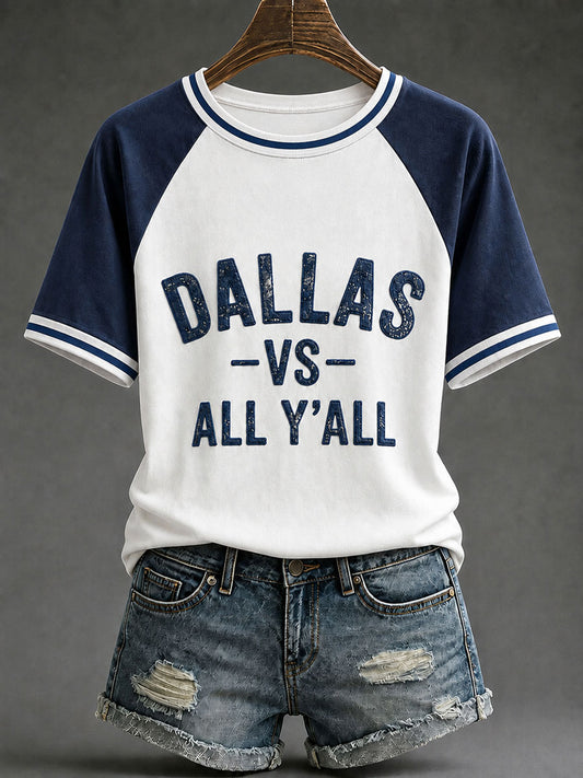 Women's Game Day Football Printed Casual T-Shirt