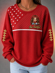 Women's Football Gameday Gift For Football Fans Casual Sweatshirt