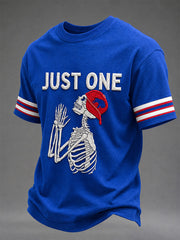 Men's Football Lover Buffalo Print Casual Tee