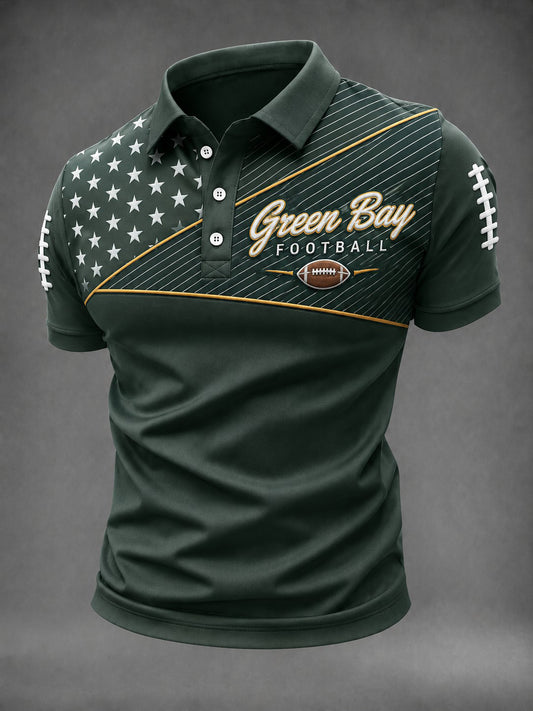 Men's Football Green Bay Printed Shirt