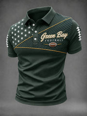 Men's Football Green Bay Printed Shirt