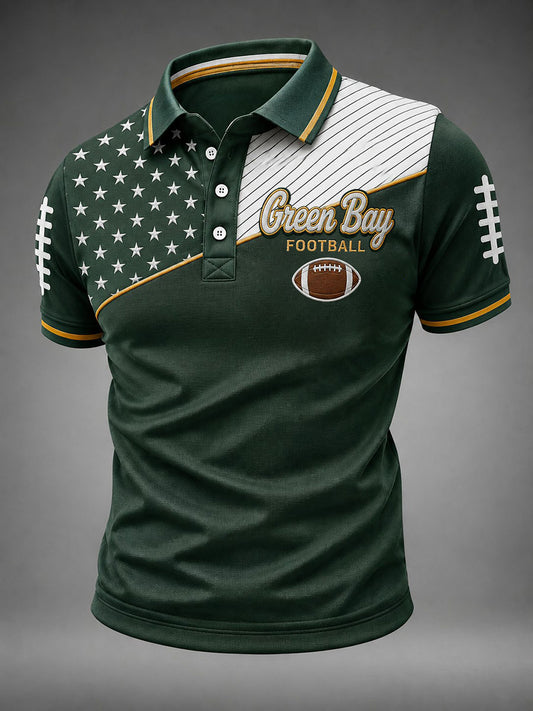 Men's Football Green Bay Printed Shirt