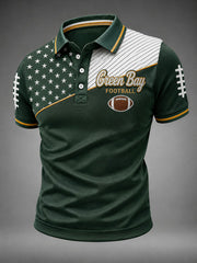 Men's Football Green Bay Printed Shirt