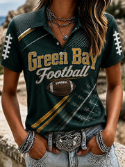 Women's Green Bay Football Printed Shirt