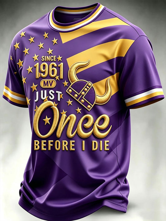 Men's Since 1961 My Just Once Before I Die Short Sleeves T-shirt