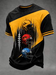 Men's Football Short Sleeves T-shirt