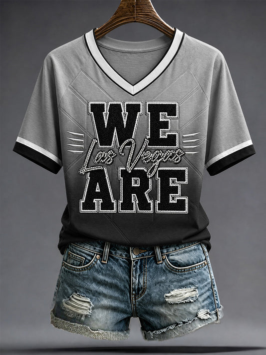Women's Las Vegas Football Fan Print T-shirt