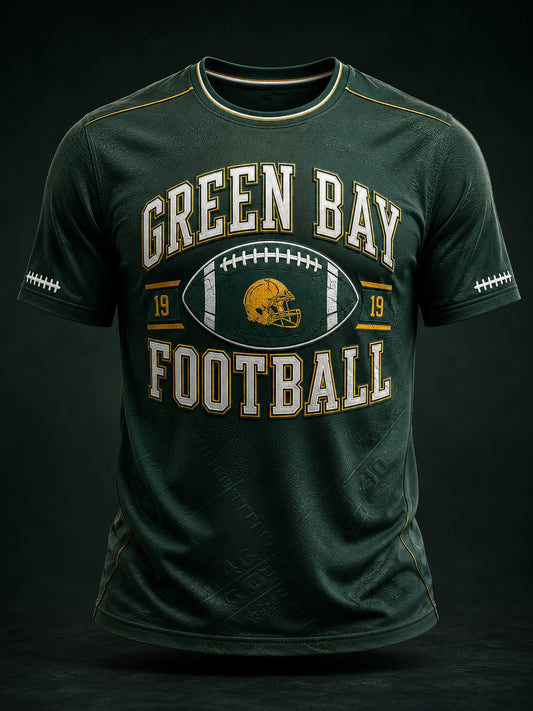 Men's Green Bay Football Printed T-shirt