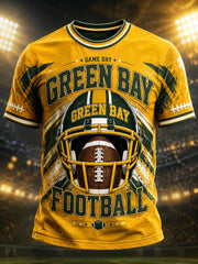 Men's Green Bay Football Printed T-shirt
