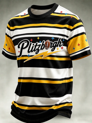 Men's Football Short Sleeves T-shirt