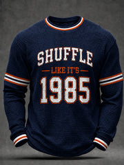 Men's Football Gameday Gift For Football Fans  Waffle Long Sleeve T-Shirt