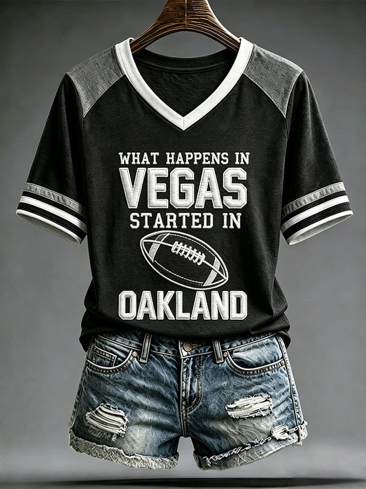 Women's Las Vegas Football Fan Print T-shirt