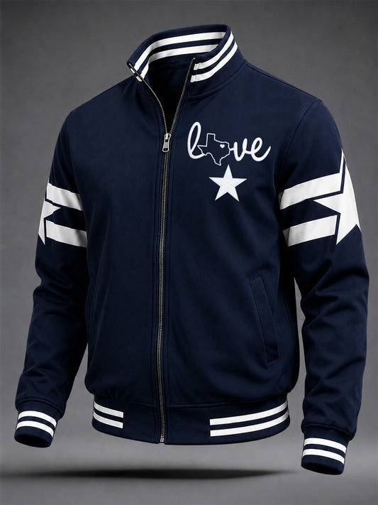 Men's Football Gameday Gift For Football Fans Casual Jacket