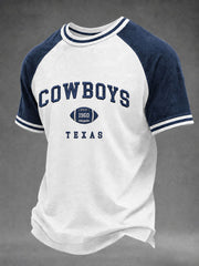 Men's Game Day Football Print Casual T-Shirt