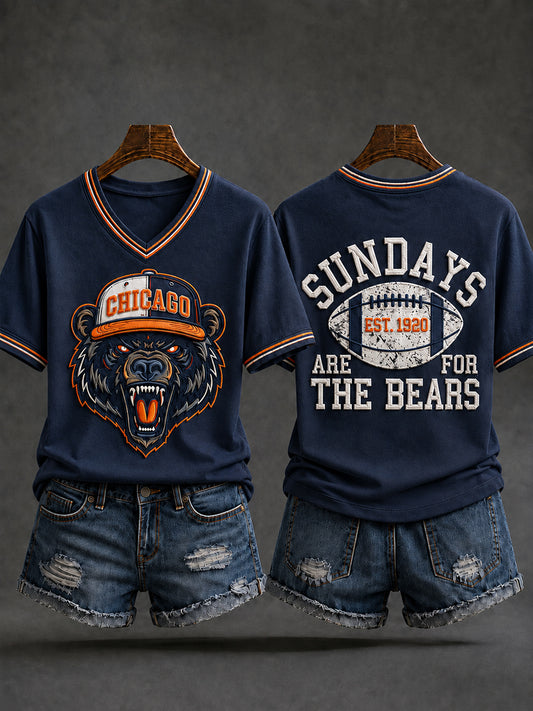 Women's Football Gameday Gift For Football Fans Short Sleeve T-shirt