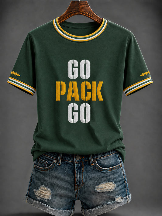 Women's America Football Printed T-shirt