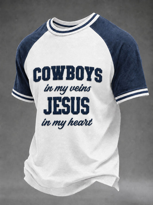 Men's Game Day Football Print Casual T-Shirt