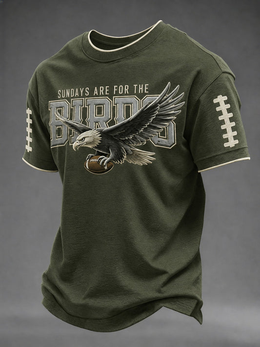 Men's Football Printed T-shirt