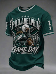 Men's Football Gameday Gift For Football Fans Short Sleeve T-shirt