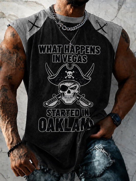 Men's  Las Vegas Football Fan Printed Vest Top
