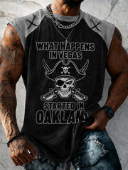 Men's  Las Vegas Football Fan Printed Vest Top